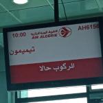 The dreaded Air Algerie! On my way down to Timimoun deep in the desert.