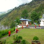 Beautiful Sangchhen Dorji Lhuendrup nunnery on top of a mountain.