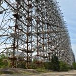 Duga aka the Russian Woodpecker.  It was the Soviet radar system used as part of the anti-ballistic missile early-warning network.