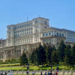 The monstrosity known as the Palace of the Parliament, Bucharest. A whopping 3,930,000 sq feet! 