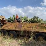 Tank graveyard outside Asmara.