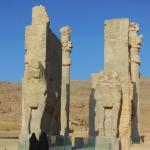 "Gate of Nations" at Persepolis.  Work on Persepolis began under Darius I (the great) in about 518 BC.  The ruins today are a mere shadow of it's former glory.