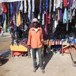 Hawking his goods, Hargeisa, Somaliland.