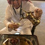 Arabic coffee and dates.