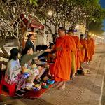 The giving of alms, Luang Prabang.