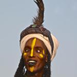 Rolling of the eyes is common. The Wodaabe women find white eyes, teeth and a good singing voice most attractive!