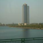 Yanggakdo Hotel.  My hotel while in Pyongyang.  Yep, it's on an island.  No crossing the moat (excuse me, river).