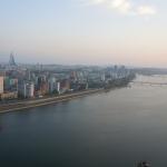 Pyongyang as seen from my hotel room.