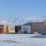Pyramiden, the abandoned Russian coal-mining settlement. Only the hotel still operates. 