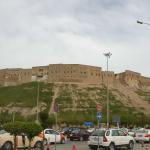 The Citadel in Erbil looming over the town.