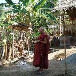 The monk that helped us find our way.