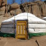 The ger I stayed in.  Also known as a yurt.